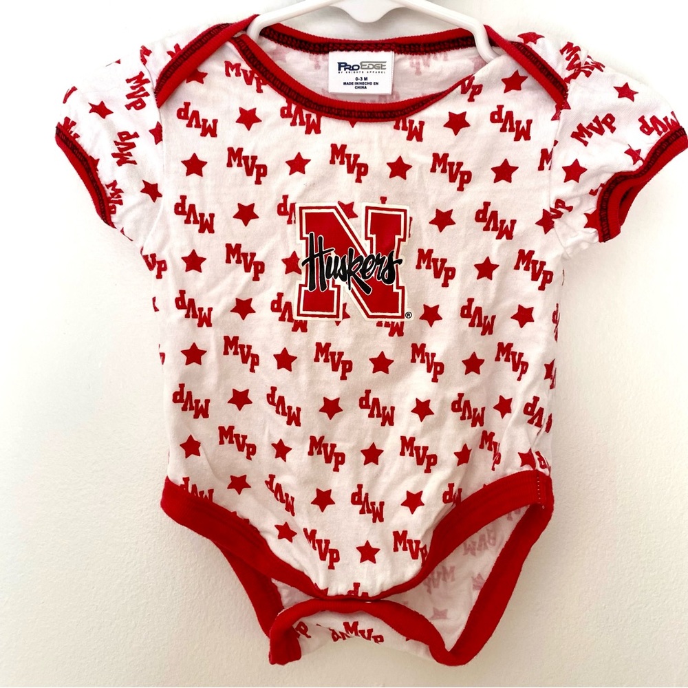 Nebraska Huskers Onesie | Red | 0-3mo